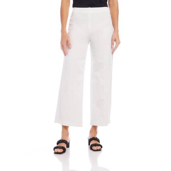 Fifteen Twenty White Wide Leg Pants, Size L, NWT - Picture 1 of 2